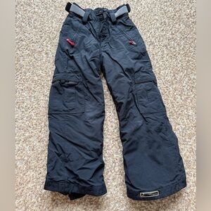 Kids Bonfire Black snow Pants size 10 (medium)
